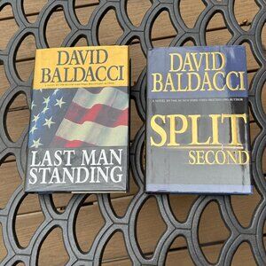 David Baldacci Hardback Book Bundle – Split Second & Last Man Standing
